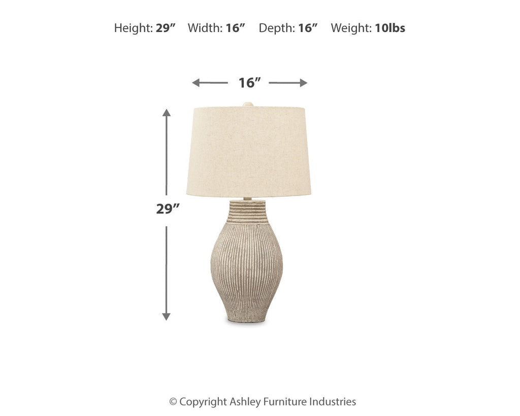Layal Beige Table Lamp (Set of 2)