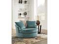 Laylabrook Teal Oversized Swivel Accent Chair
