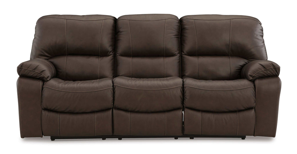 Leesworth Dark Brown Power Reclining Living Room Set / 2pc