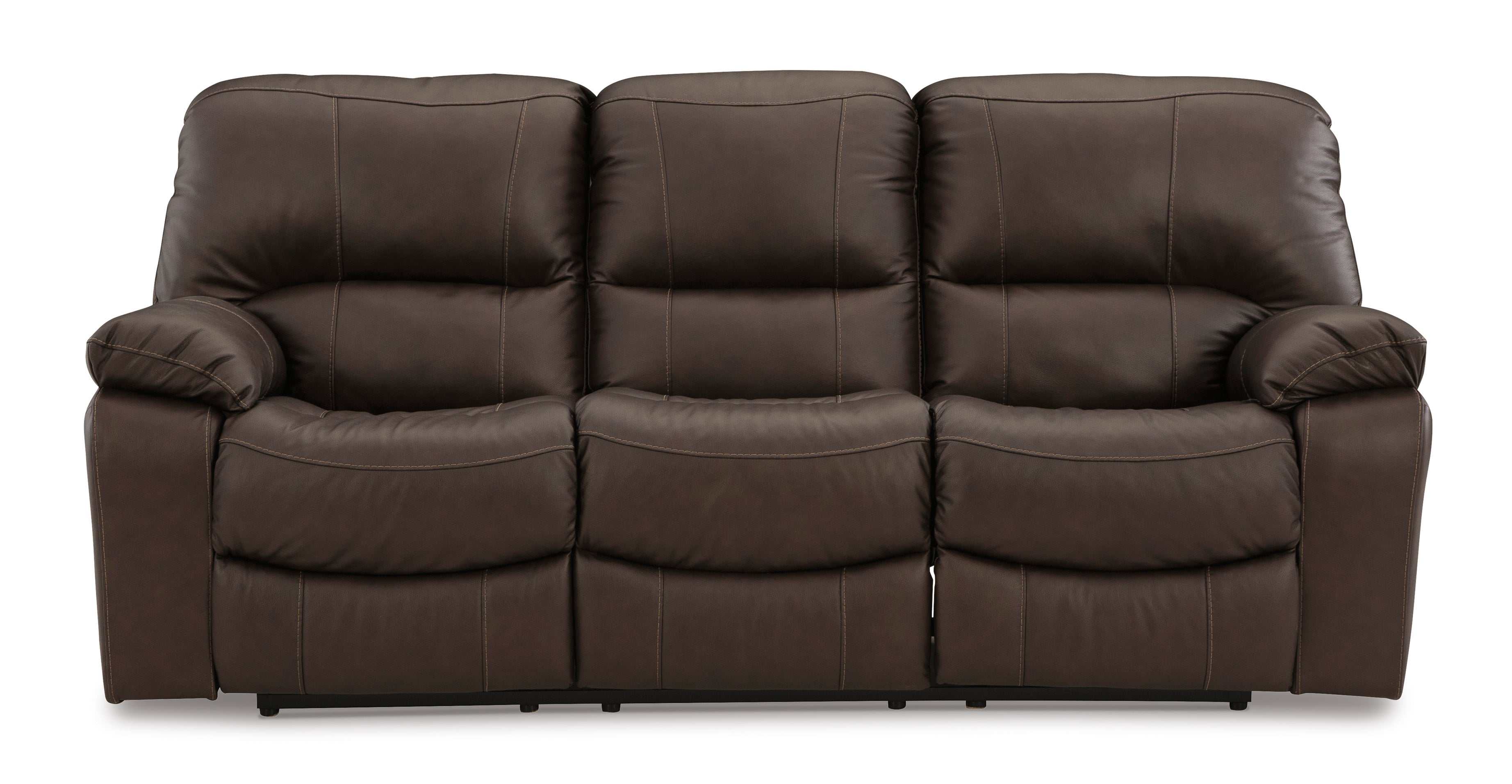 Leesworth Dark Brown Power Reclining Living Room Set / 2pc