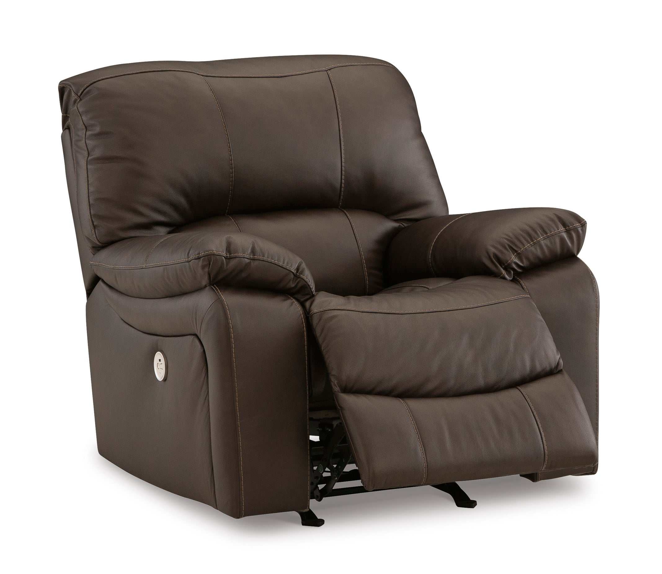 Leesworth Dark Brown Power Reclining Living Room Set / 3pc