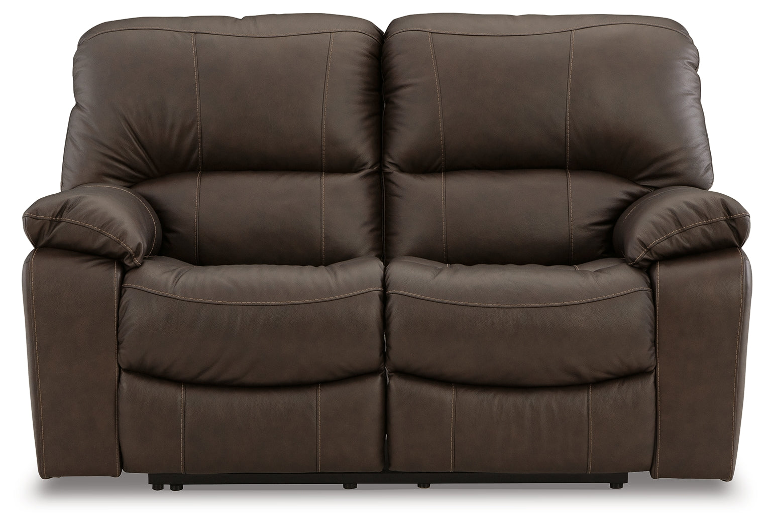 Leesworth Dark Brown Power Reclining Sofa, Loveseat and Recliner