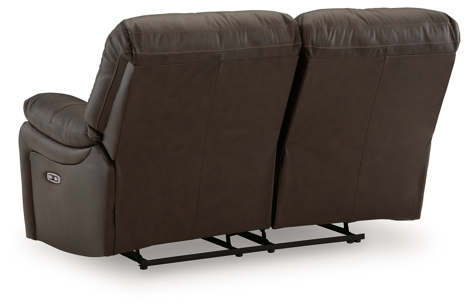 Leesworth Dark Brown Power Reclining Sofa, Loveseat and Recliner