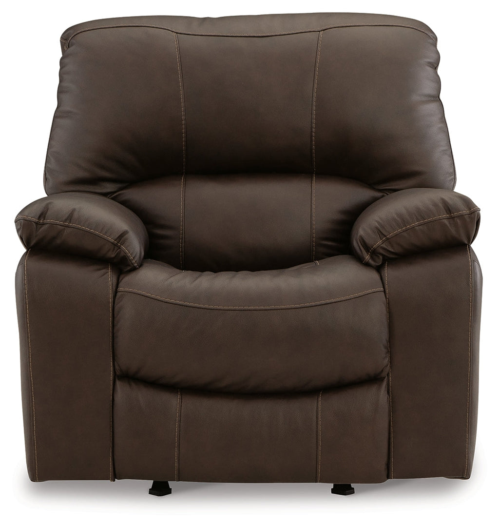 Leesworth Dark Brown Power Reclining Sofa, Loveseat and Recliner