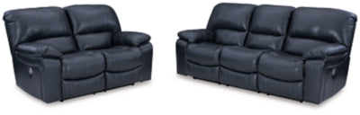 Leesworth Ocean Power Reclining Sofa and Loveseat