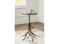 Lemkins Antiqued Gold Accent Table