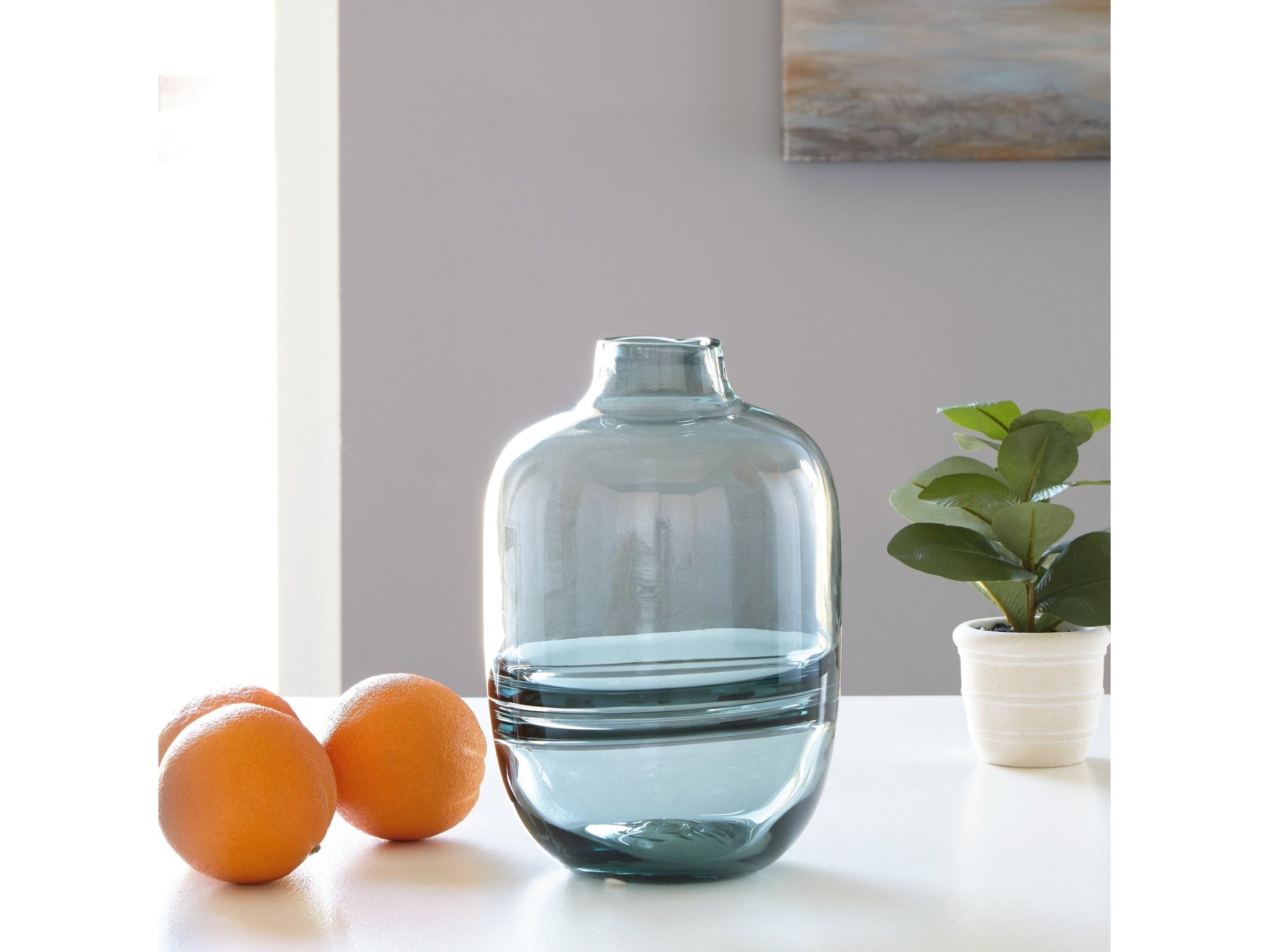 Lemmitt Teal Vase