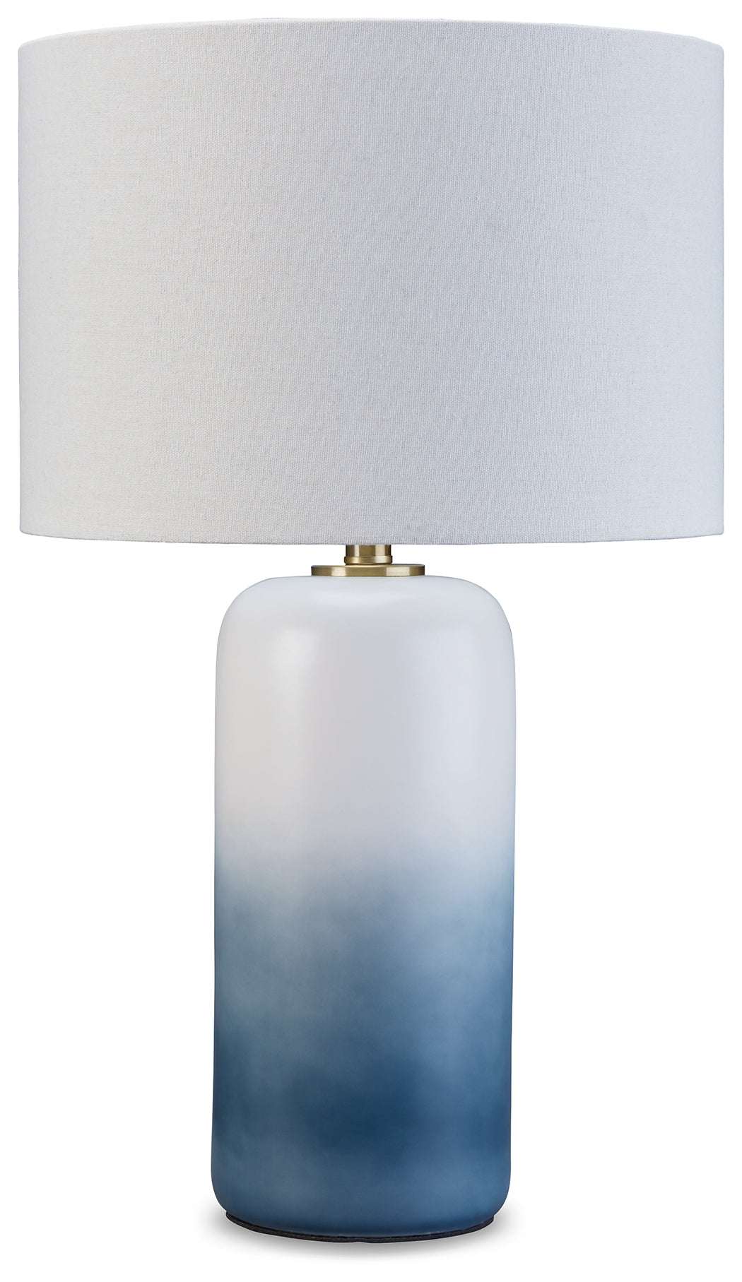 Lemrich White/Teal Table Lamp (Set of 2)