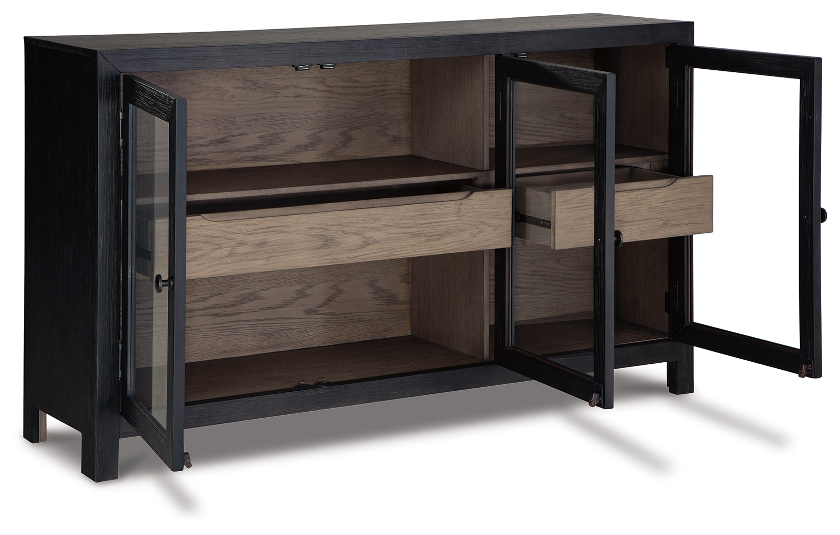 Lenston Black/Gray Accent Cabinet