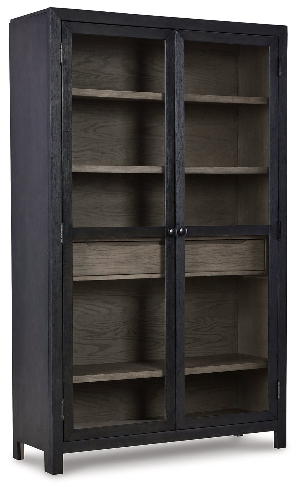 Lenston Black/Gray Tall Accent Cabinet