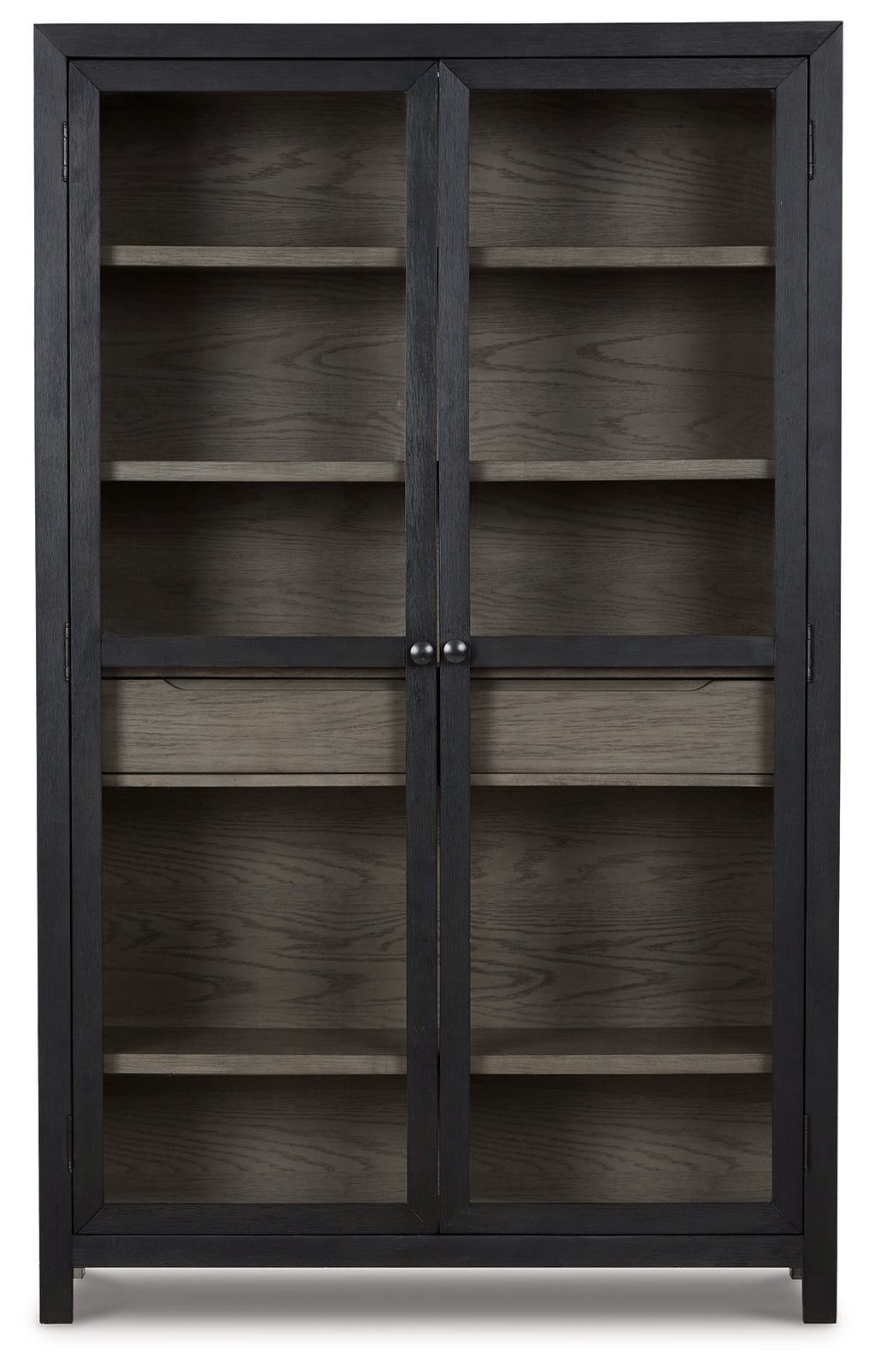 Lenston Black/Gray Tall Accent Cabinet
