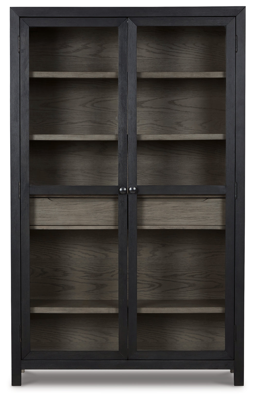 Lenston Black/Gray Tall Accent Cabinet