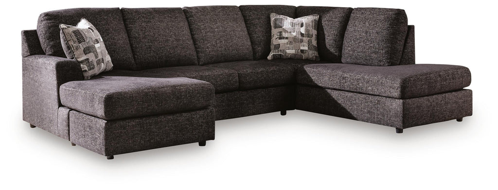 Lentiz Onyx 2-Piece Sectional w/ Chaise