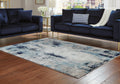 Leonelle Cream/Blue/Gray Medium Rug