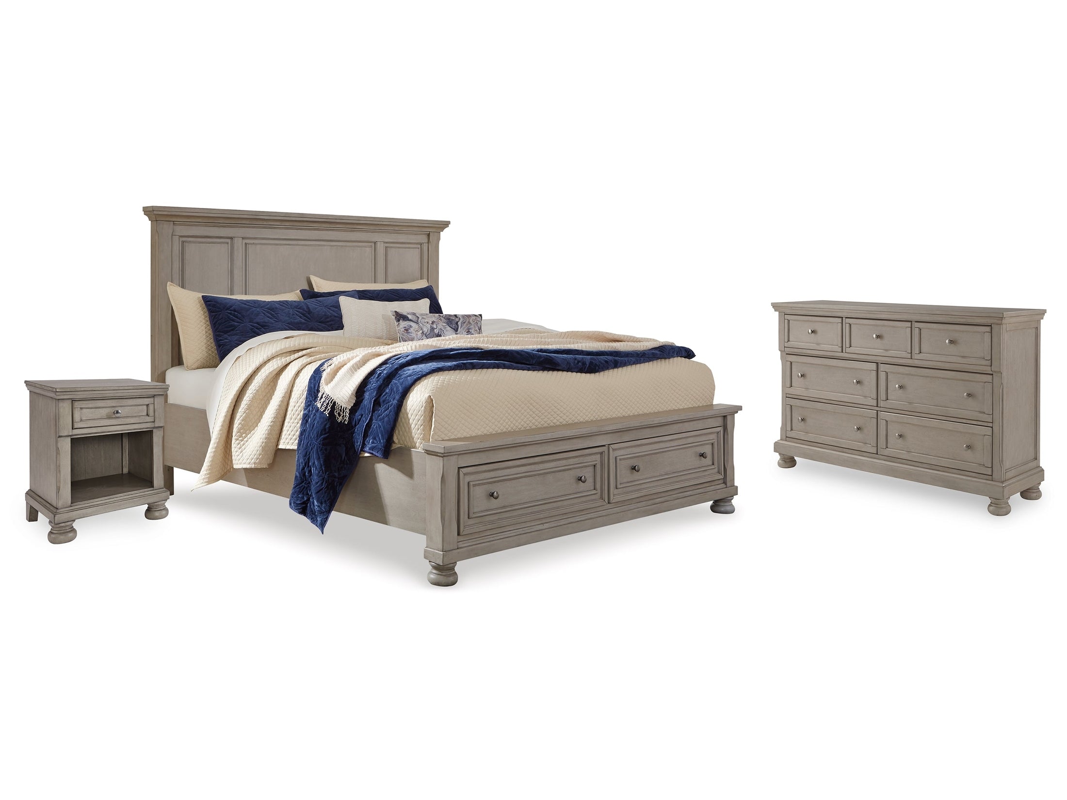 Lettner California King Panel Storage Bedroom Set