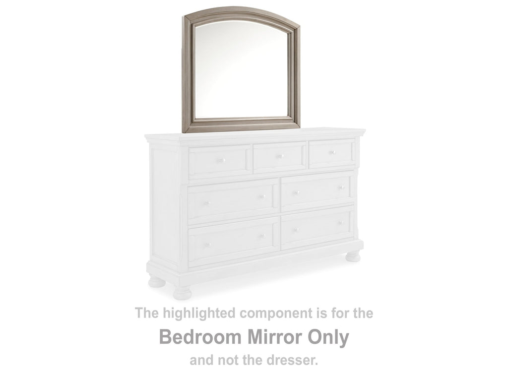 Lettner Bedroom Mirror, Light Gray