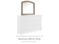 Lettner Bedroom Mirror, Light Gray