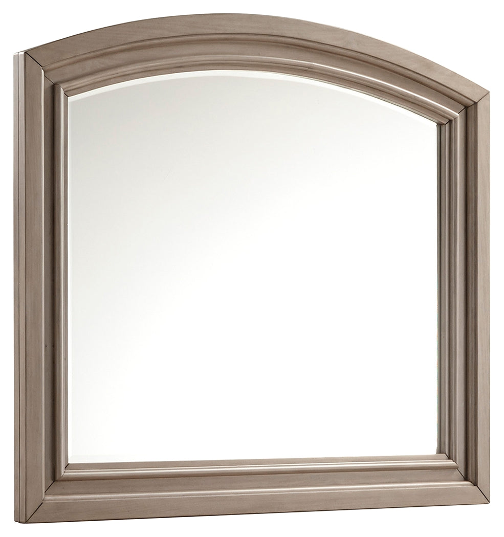 Lettner Bedroom Mirror, Light Gray
