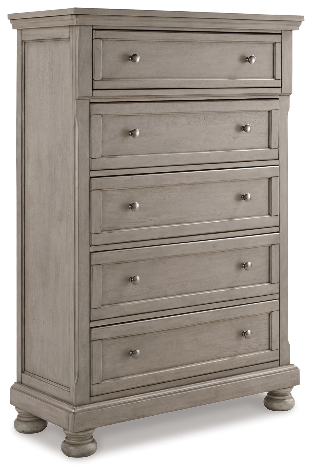 Lettner California King Panel Bedroom Set, Light Gray