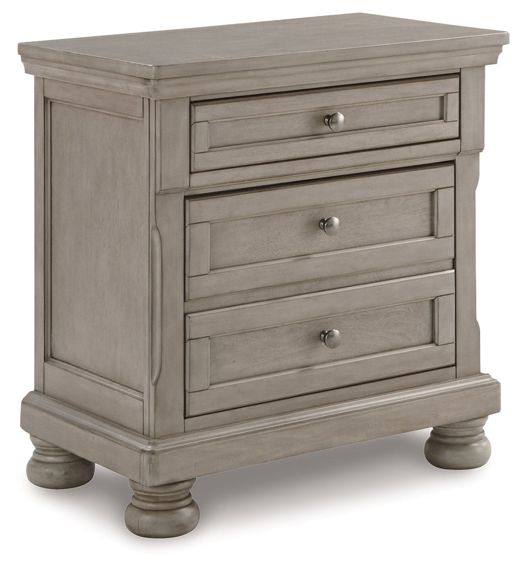 Lettner California King Panel Bedroom Set, Light Gray