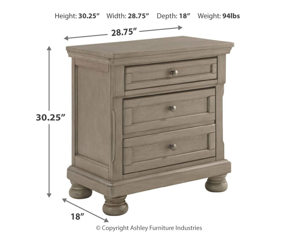 Lettner California King Panel Bedroom Set, Light Gray