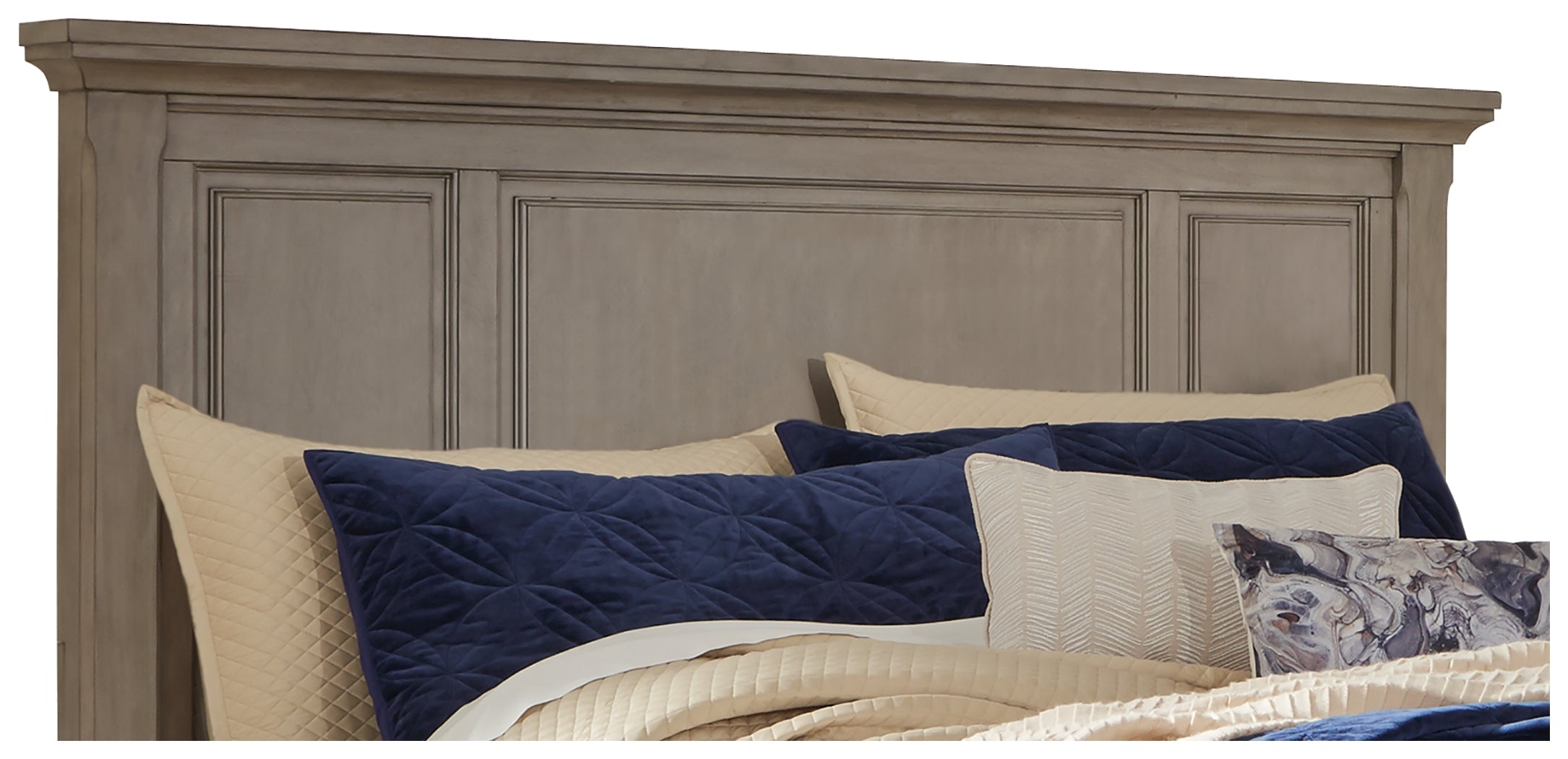 Lettner King/California King Panel HB, Light Gray