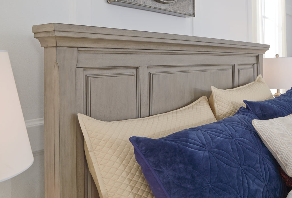 Lettner King/California King Panel HB, Light Gray