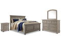 Lettner King Panel Bedroom Set, Light Gray
