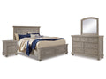 Lettner Queen Panel Storage Bedroom Set, Light Gray