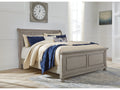 Lettner Light Gray Queen Sleigh Bed
