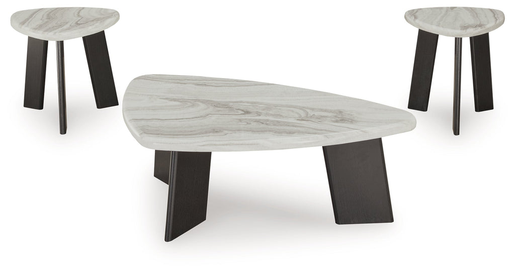 Lilyberg Gray/Black Occasional Table Set (Set of 3)