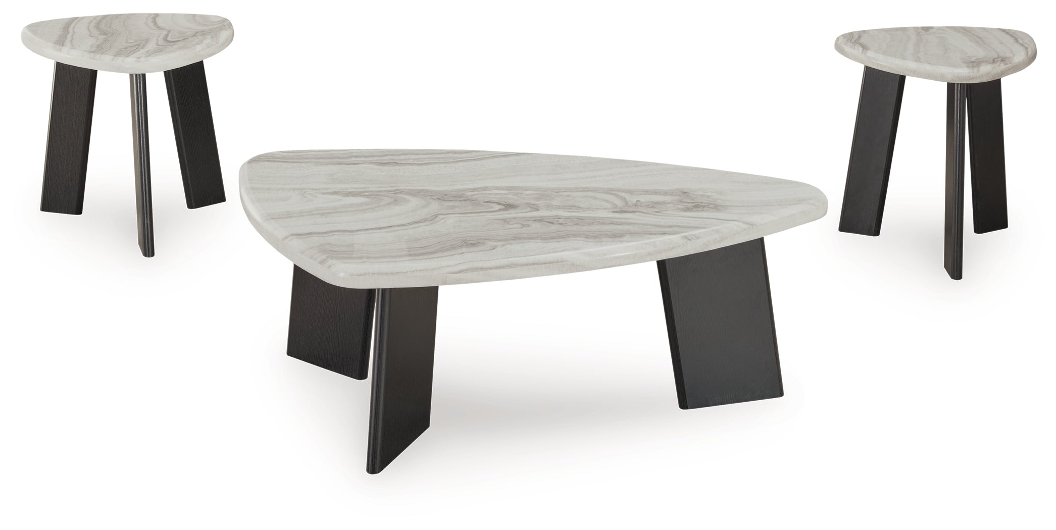 Lilyberg Gray/Black Occasional Table Set (Set of 3)