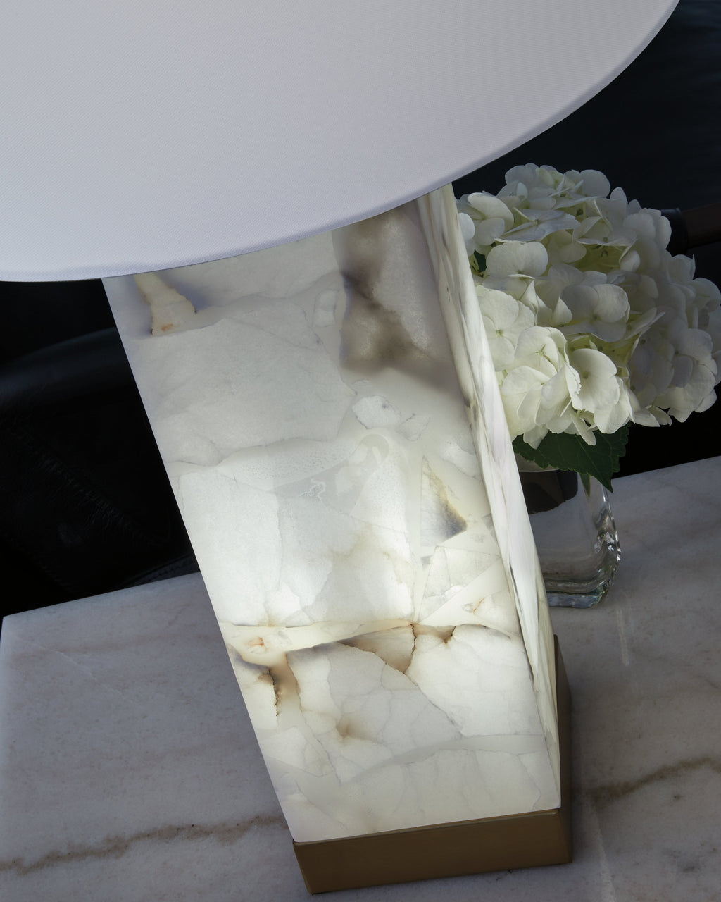 Linderfield White/Gold Finish Table Lamp