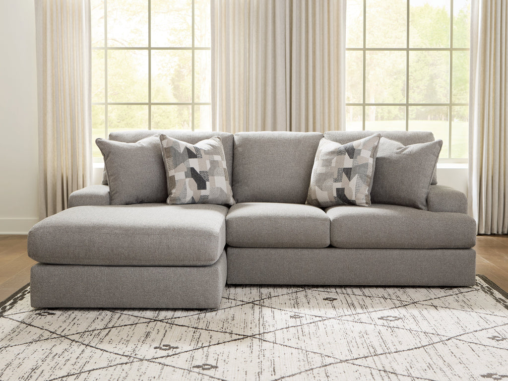 Lindon Smoke 2-Piece Sectional with Chaise