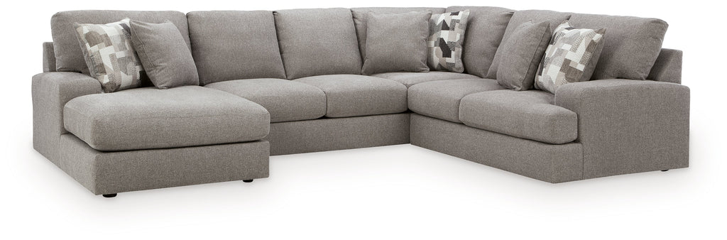 Lindon Smoke 3-Piece Sectional w/ Chaise