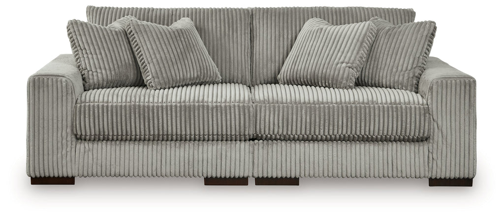 Lindyn Fog 2-Piece Sectional Sofa and Oversized Swivel Accent Chair