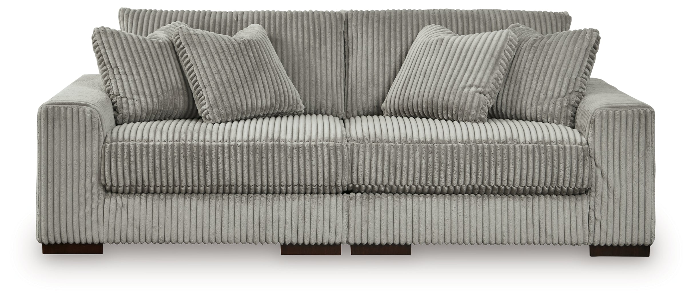 Lindyn Fog 2-Piece Sectional Sofa and Oversized Swivel Accent Chair