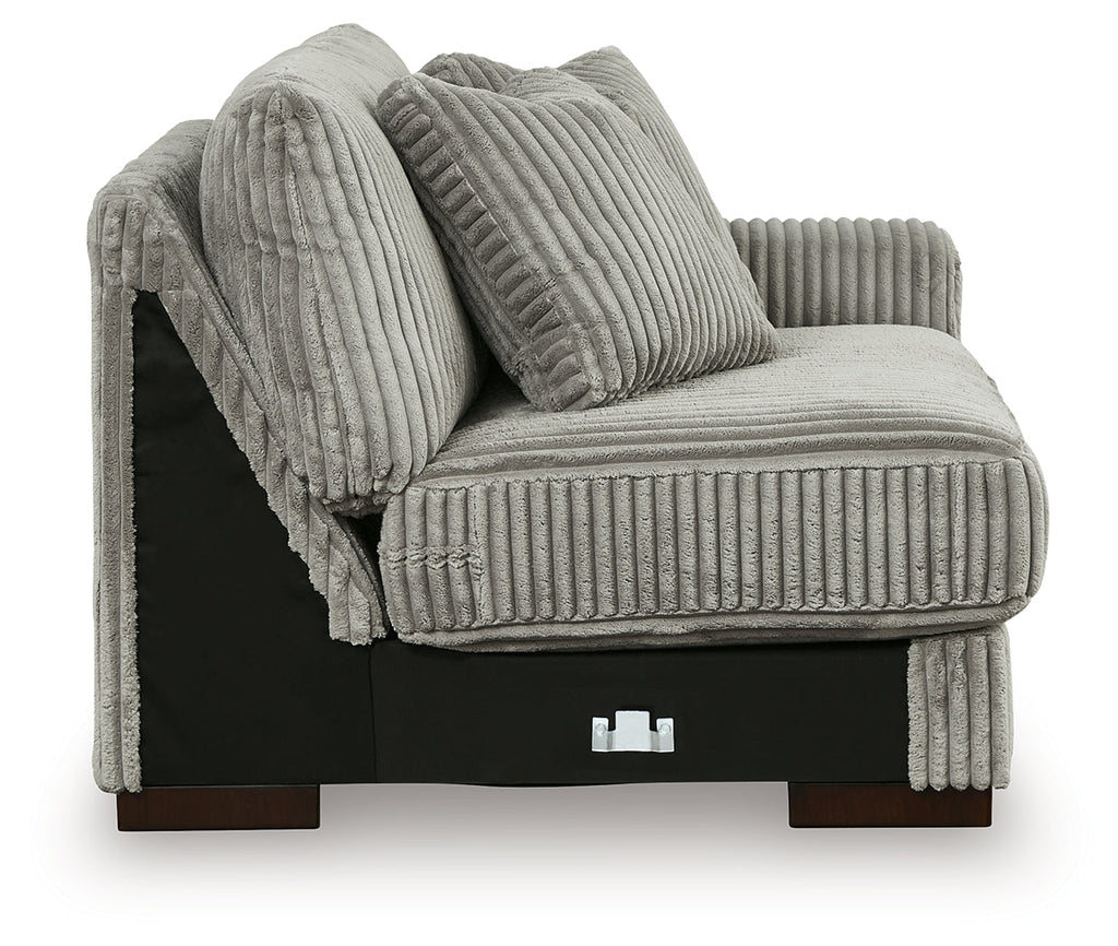 Lindyn Fog 2-Piece Sectional Sofa and Oversized Swivel Accent Chair
