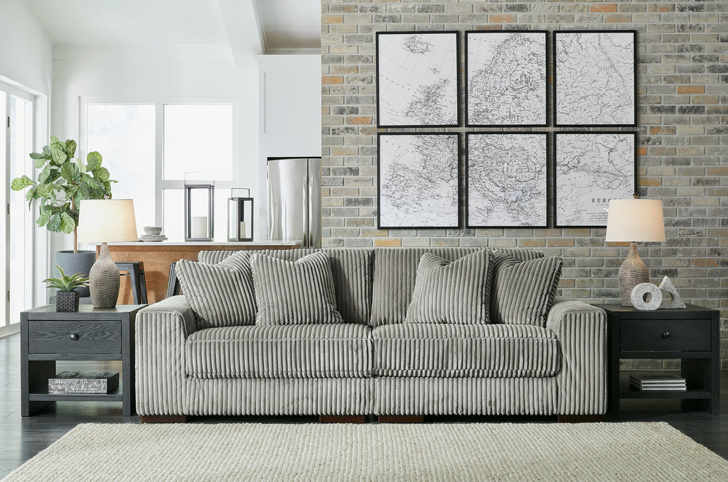 Lindyn Fog 2-Piece Sectional Sofa and Oversized Swivel Accent Chair