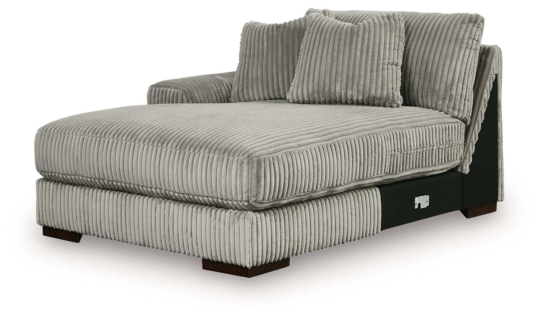 Lindyn Fog 3-Piece Sectional with Double Chaise
