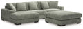 Lindyn Fog 3-Piece Sectional with Ottoman