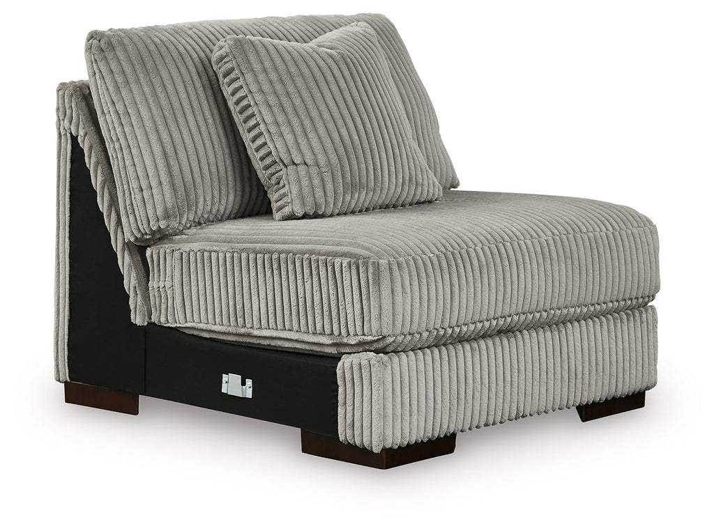 Lindyn Fog 3-Piece Sectional with Ottoman