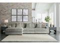 Lindyn Fog 3pc LAF Chaise Sectional