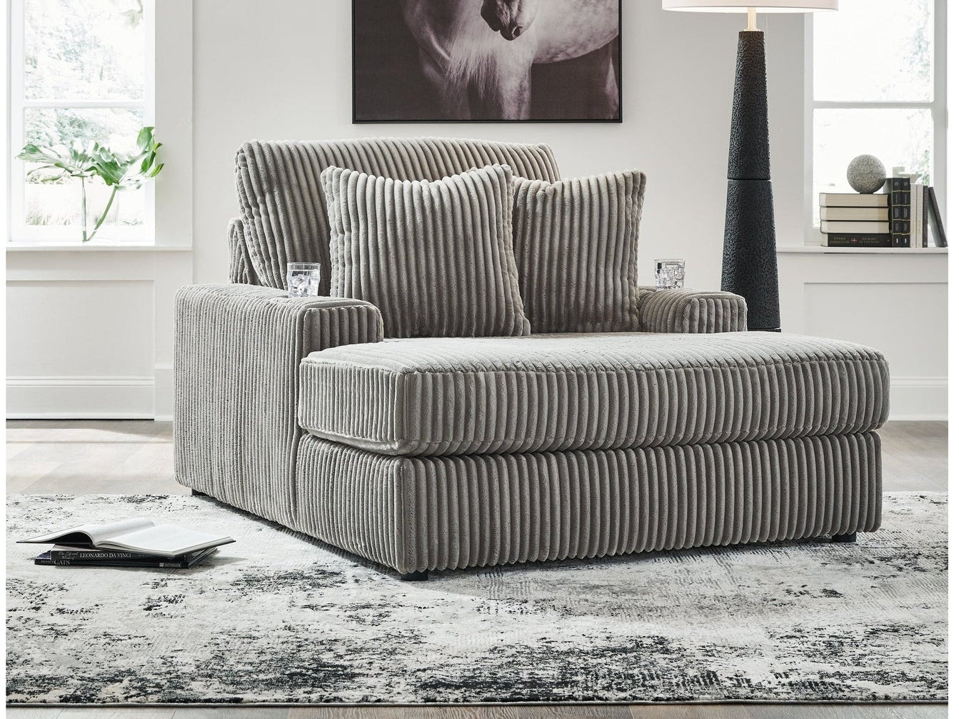 Lindyn Fog 6pc LAF Chaise Sectional