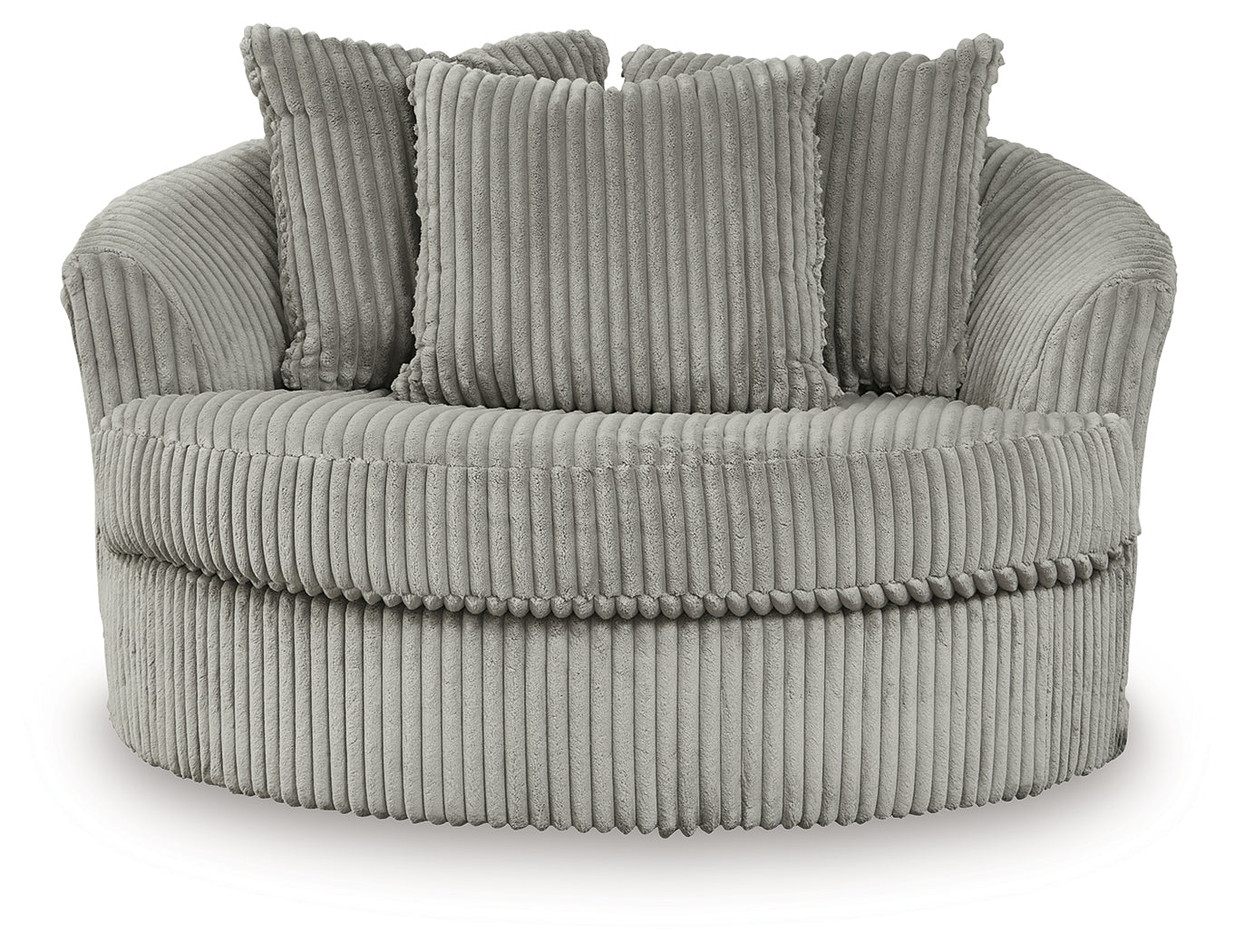Lindyn Fog 4-Piece Sectional, Chair and Ottoman