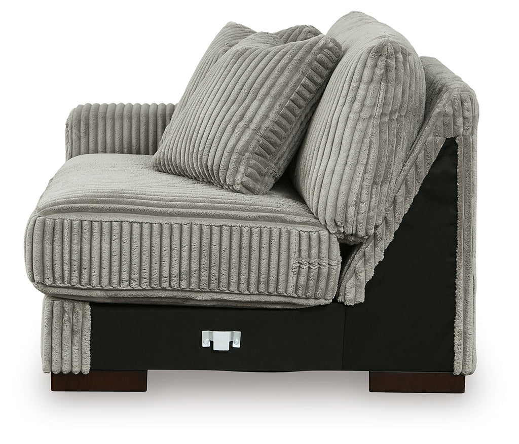 Lindyn Fog 4-Piece Sectional and Ottoman