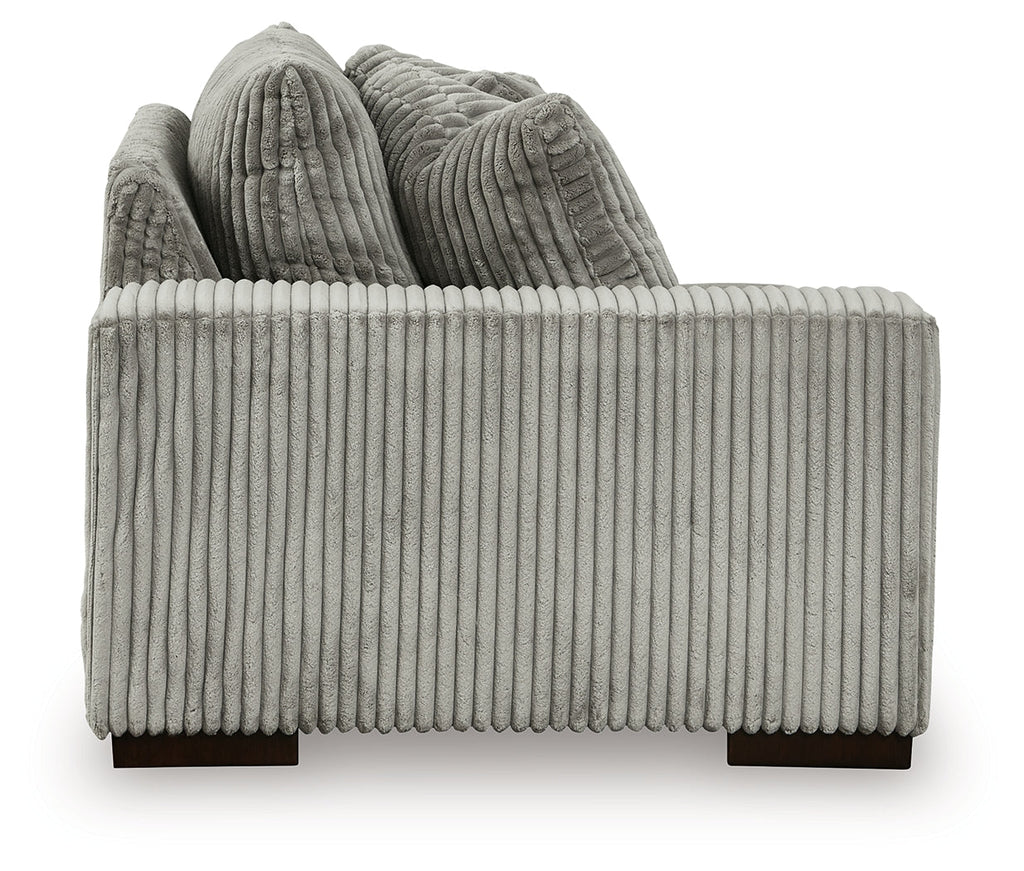 Lindyn Fog 4-Piece Sectional and Ottoman