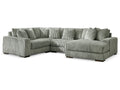 Lindyn Fog 4-Piece Sectional with Chaise