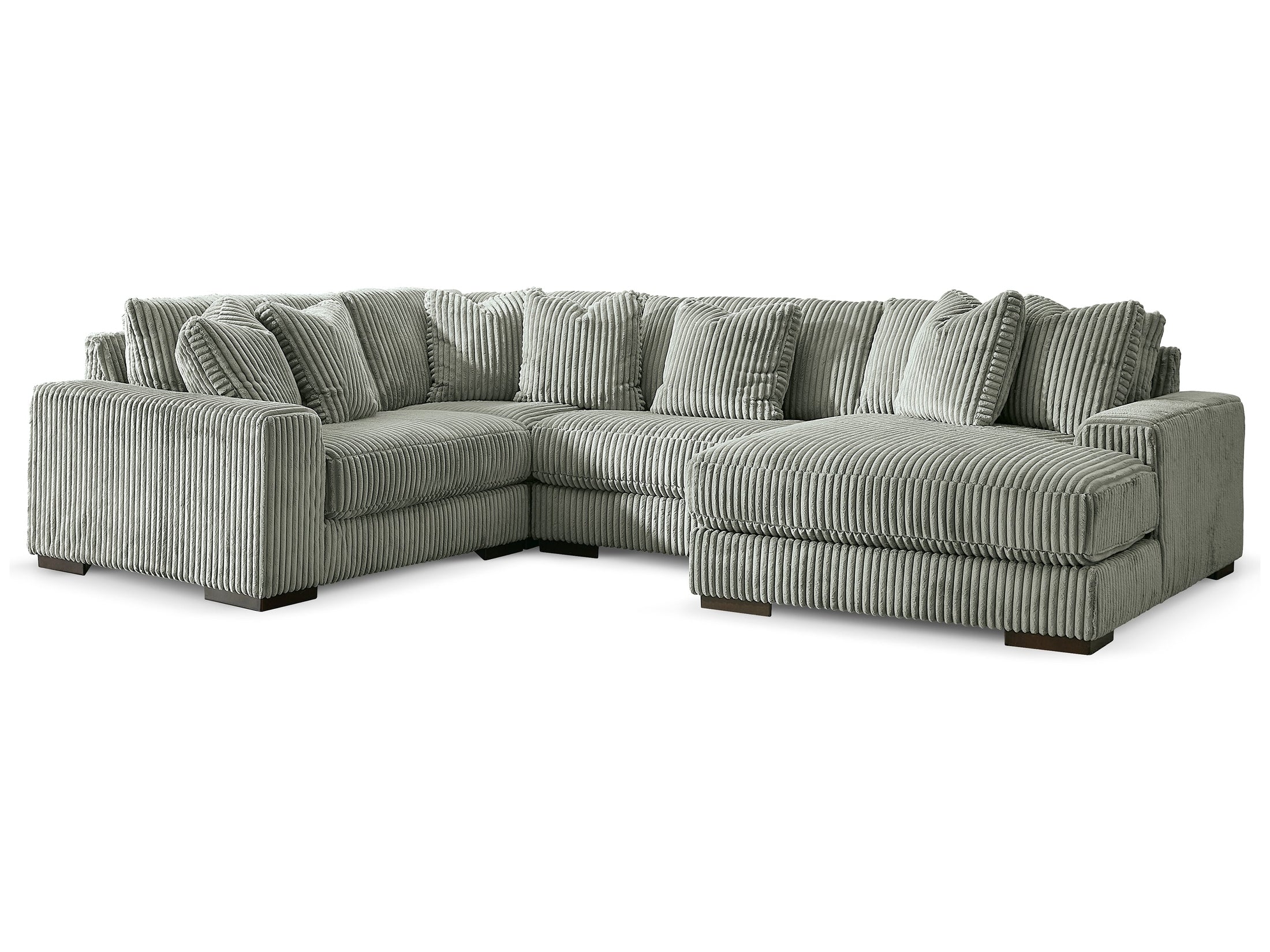 Lindyn Fog 4-Piece Sectional with Chaise