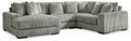 Lindyn Fog 4-Piece Sectional with Chaise